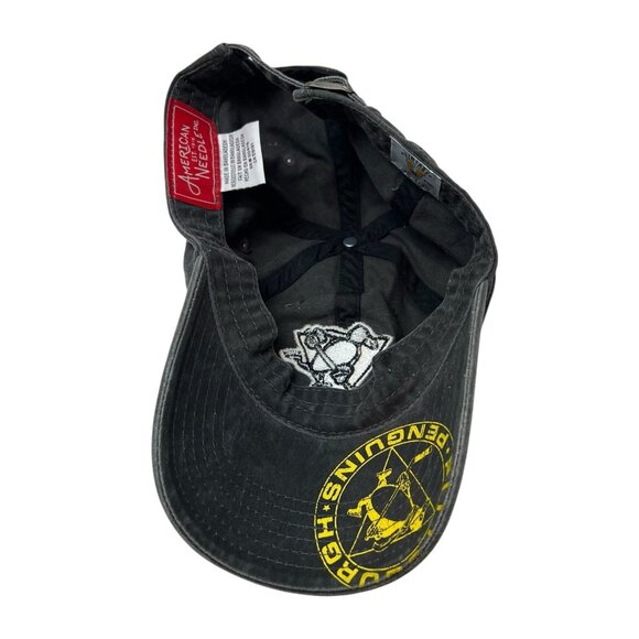 Pittsburgh Penguins American Needle Vintage Hockey NHL Strapback Dad Hat Cap - Picture 7 of 11